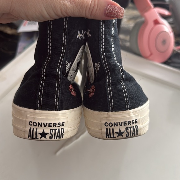 Converse Embroidered Hi Tops - Picture 3 of 5